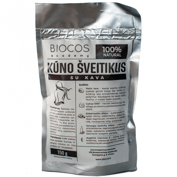 Kūno šveitiklis su kava Kūno šveitiklis su kava