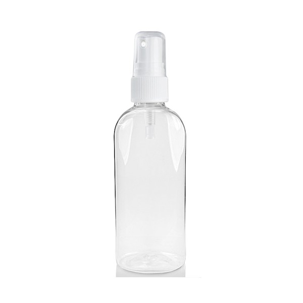 Buteliukas 100 ml su purkštuku (skaidrus plastikinis) Buteliukas 100 ml su purkštuku (skaidrus plastikinis)